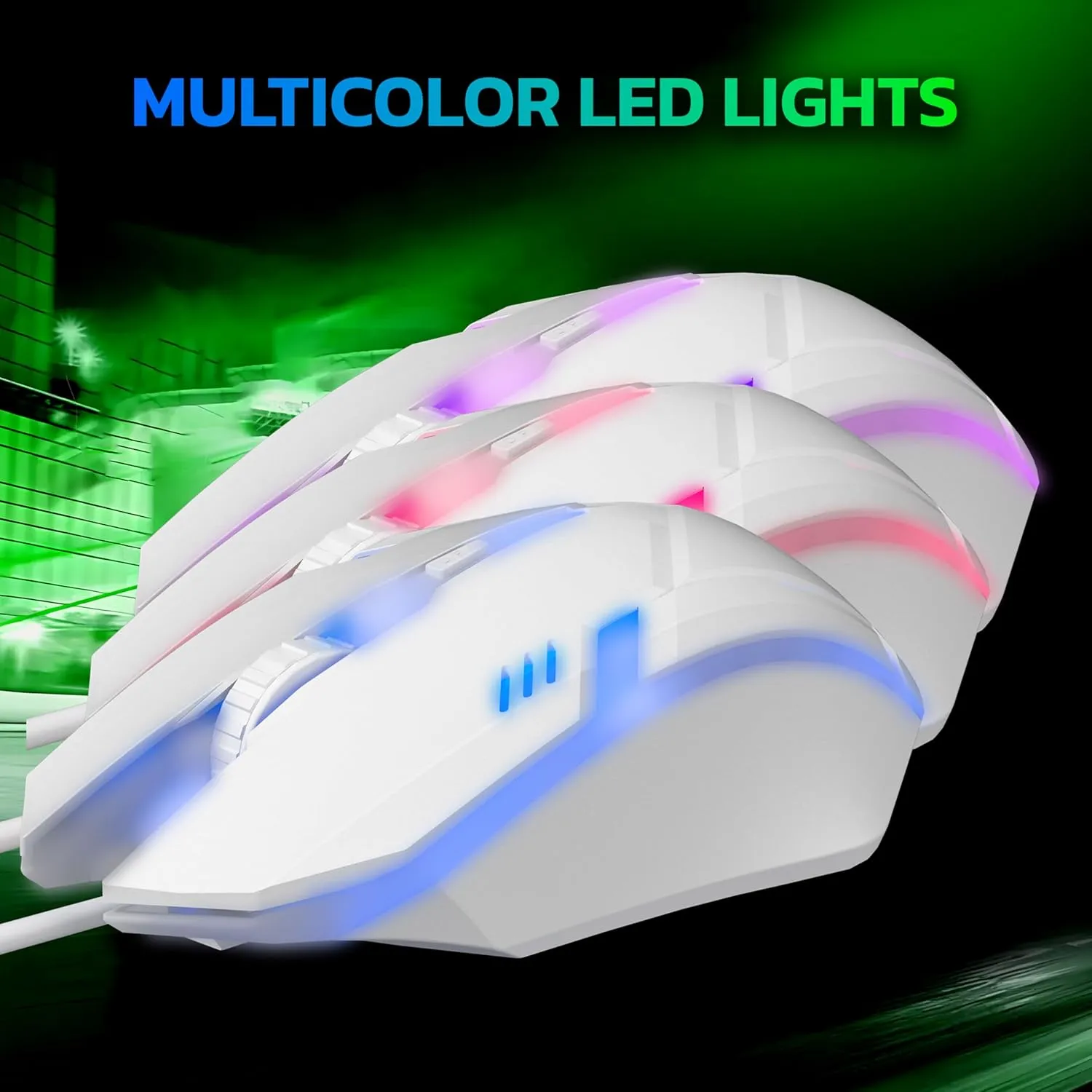 Ant Esports USB Gaming Mouse RGB GM46 White view 3